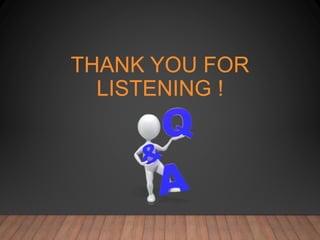 THANK YOU FOR
LISTENING !
 