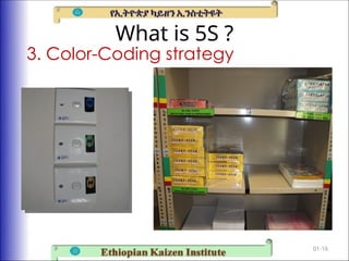 What is 5S ?
3. Color-Coding strategy
01-16
 