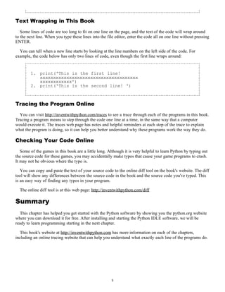 Invent your own computer games with python | PDF