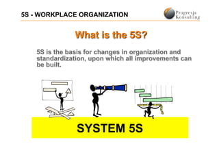 5S - WORKPLACE ORGANIZATION




              SYSTEM 5S
 