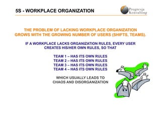 5S - WORKPLACE ORGANIZATION
 