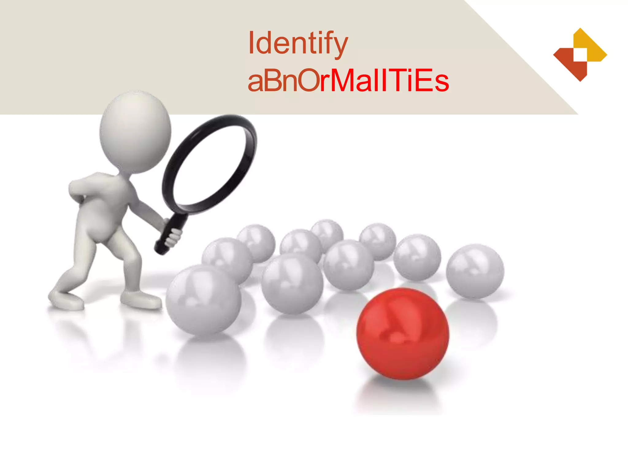 Identify
aBnOrMalITiEs
 