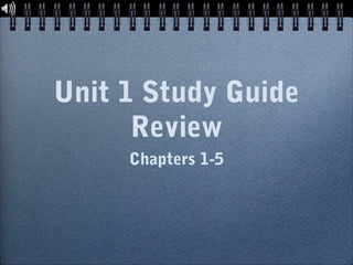 Unit 1 Study Guide Review 2014 2015 Ppt Unit 1 Study Guide Review 2014 2015 Ppt