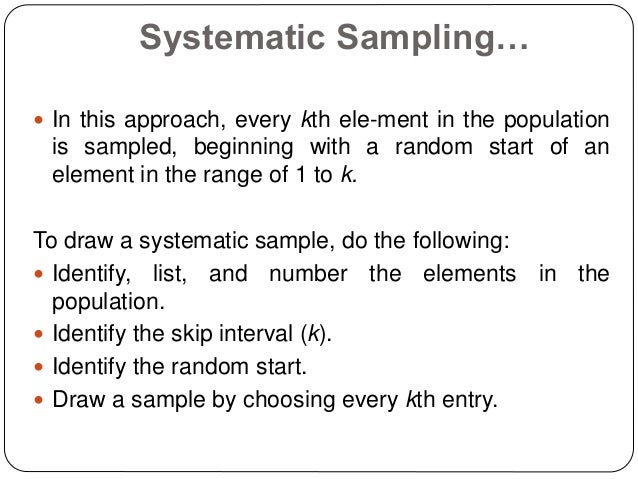 Sample Designs and Sampling Procedures