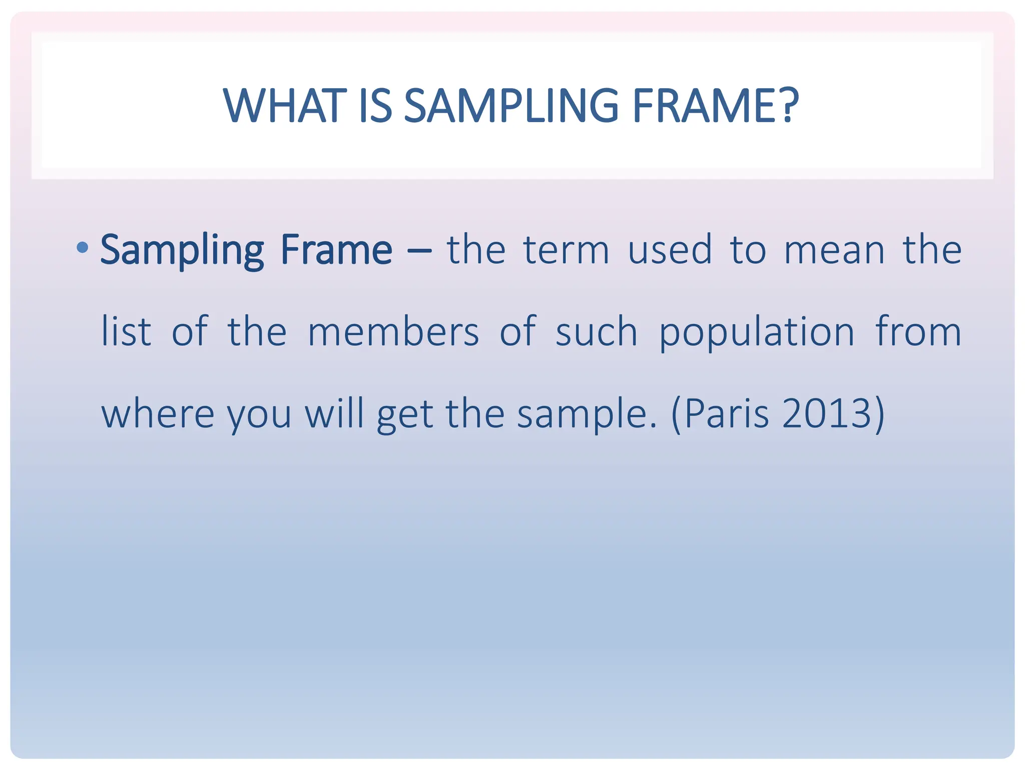 Introduction to Sampling and Its Types.pptx | Science