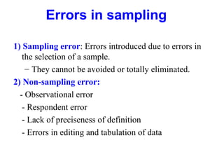 Sample System Error Sampling Methods for health research.ppt