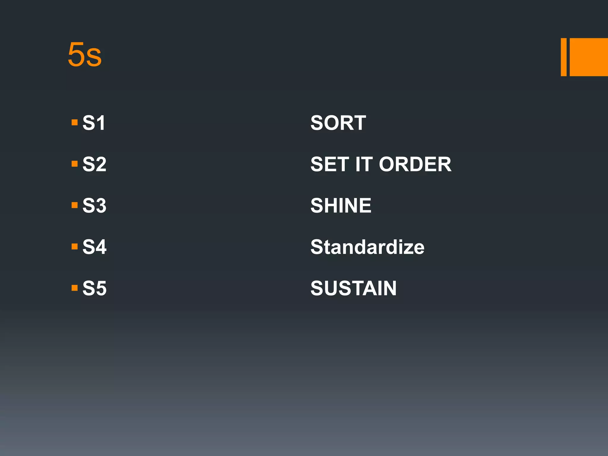 5 s and lean manufacturing | PPTX