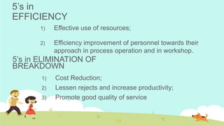 5 s and productivity ( Values Formation ) | PPTX