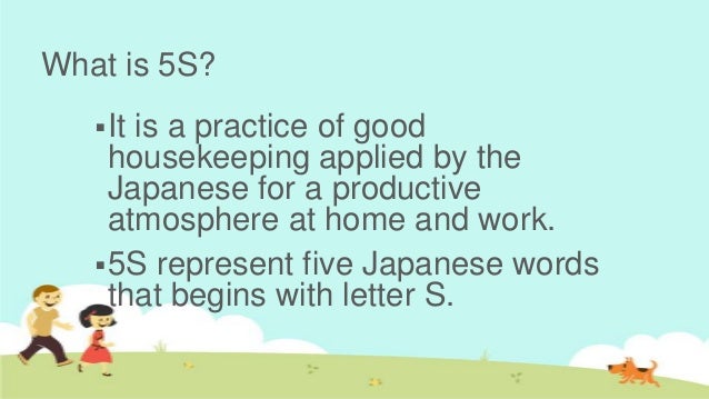 5 s and productivity ( Values Formation )