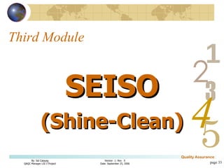 Third Module SEISO (Shine-Clean) page  