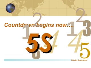 Countdown begins now … . 4 2 1 3 5S 