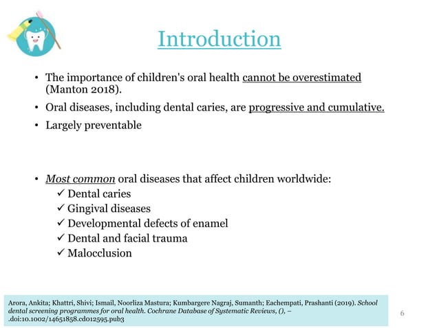 School dental health education | PPTX | Dental Health | Diseases and ...