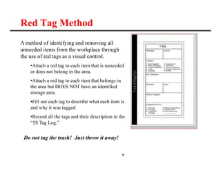 Red Tagging Process Flow Comprehensive Guide to Implementing 5S for Workplace Efficiency and ...