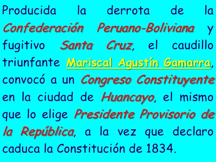 5 SEGUNDO GOBIERNO DEL MARISCAL AGUSTIN GAMARRA