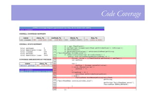 Code Coverage
 