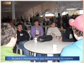 Alunos e professores que participaram do evento