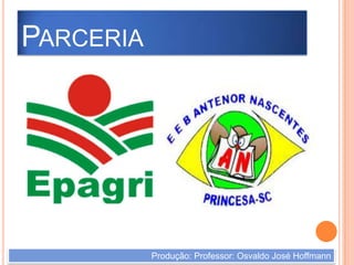 ParceriaProdução: Professor: Osvaldo José Hoffmann