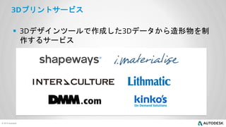 プリントサービス



デザインツールで作成した
作するサービス

データから造形物を制

 