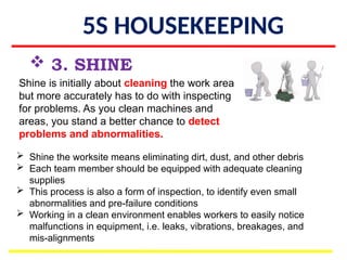 Benefits and Value of 5S Housekeeping... | PPTX