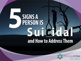 5 signs a person is suicidal 