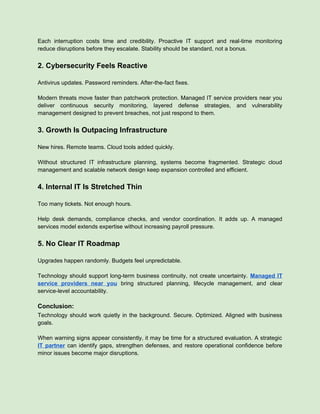 5 Signs It’s Time to Call Managed IT Service Providers Near You | DOCX