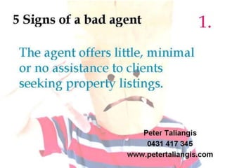 5 signs of a bad agent