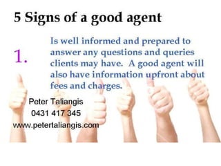 5 signs of a good agent