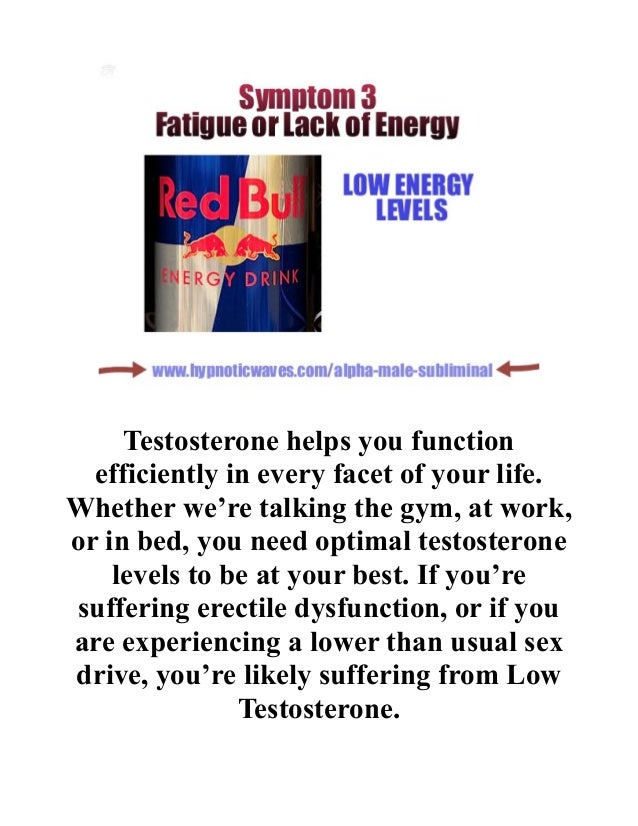 5 signs of low testosterone