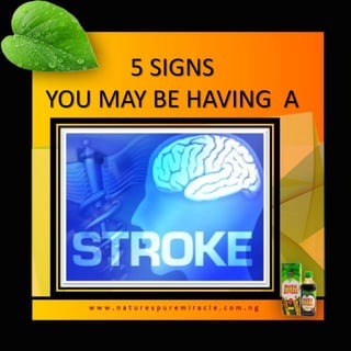 5 SIGNS
YOU MAY BE HAVING A
 