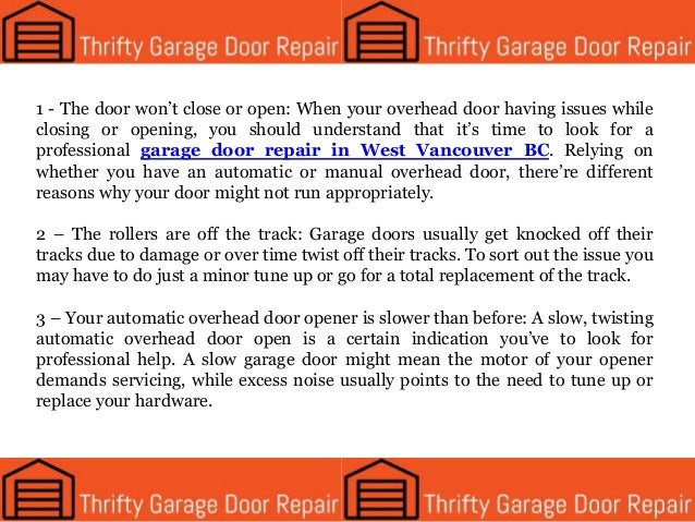 5 Signs Your Garage Door Needs A Tune Up