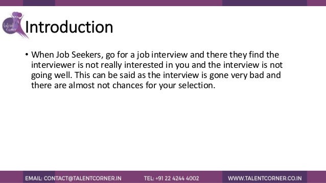 signs of a bad interview