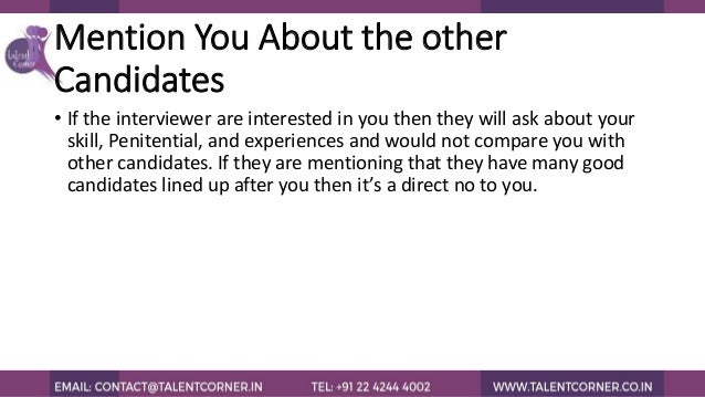 signs of a good interview