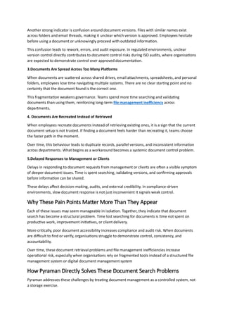 5 Signs Your Team Is Wasting Time Searching for Documents | PDF