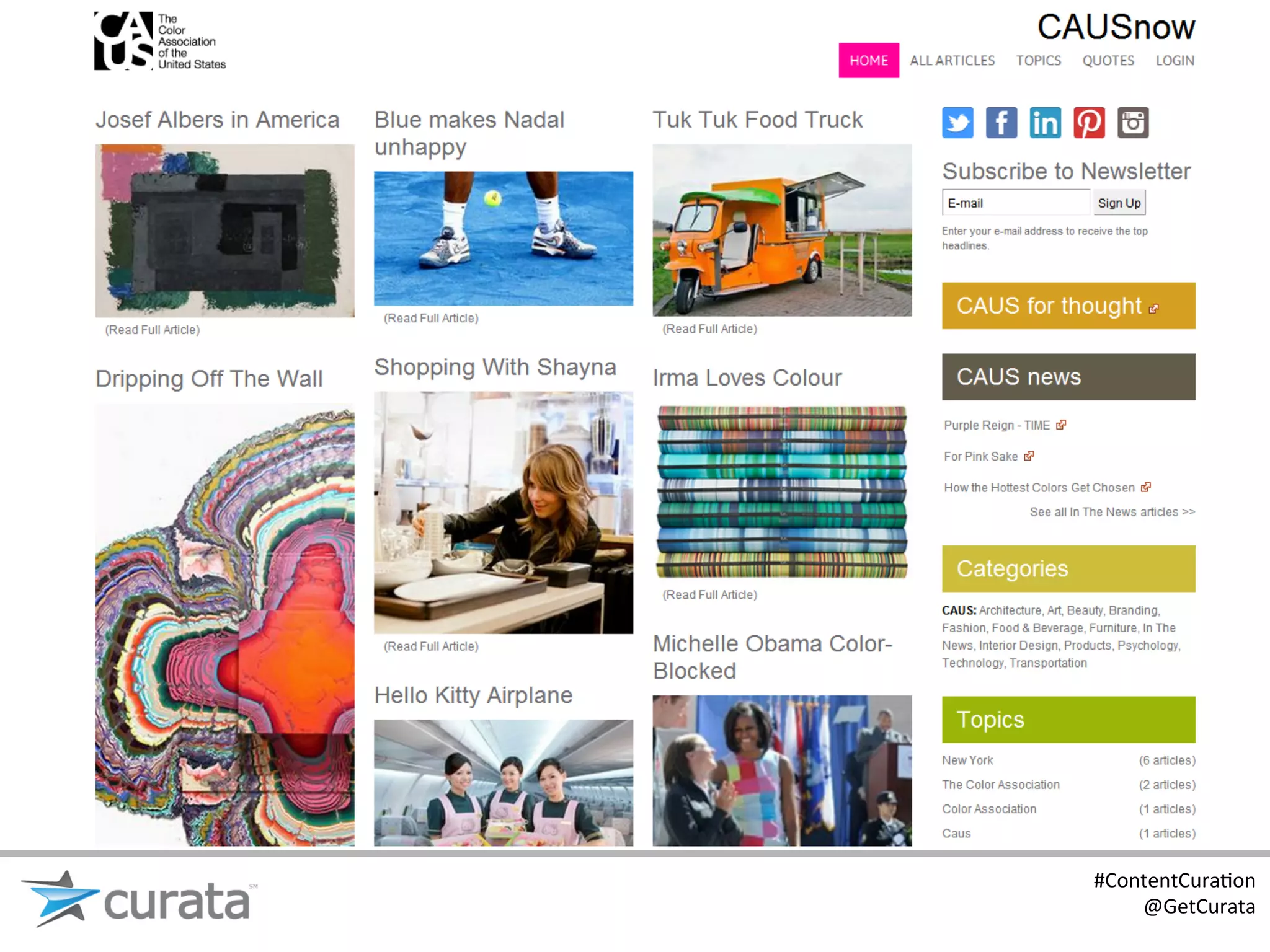 #ContentCura:on	
  
    @GetCurata	
  
 