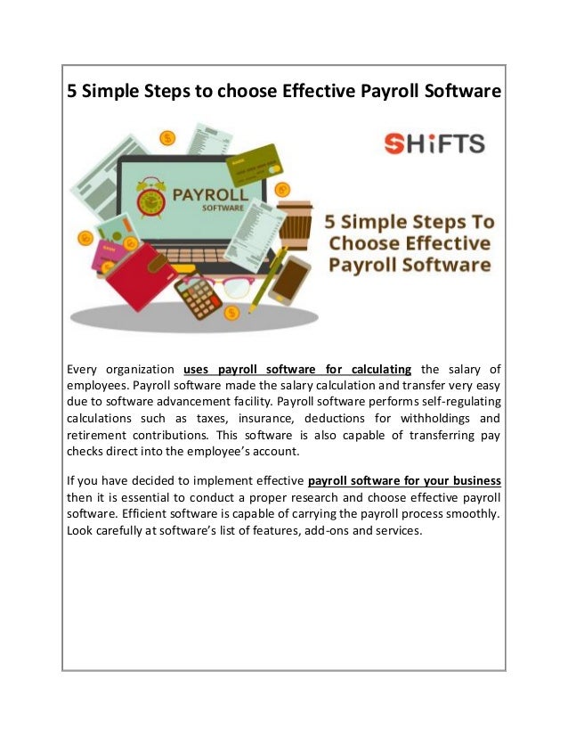 5 simple steps to choose effective payroll software payroll calculation software