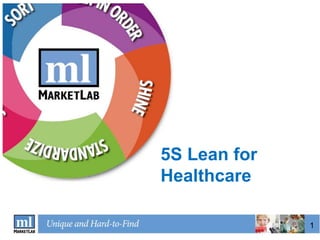 5S Lean for
Healthcare

              1
 