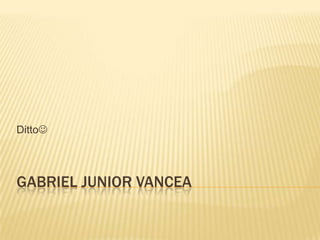 Gabriel Junior Vancea Ditto 