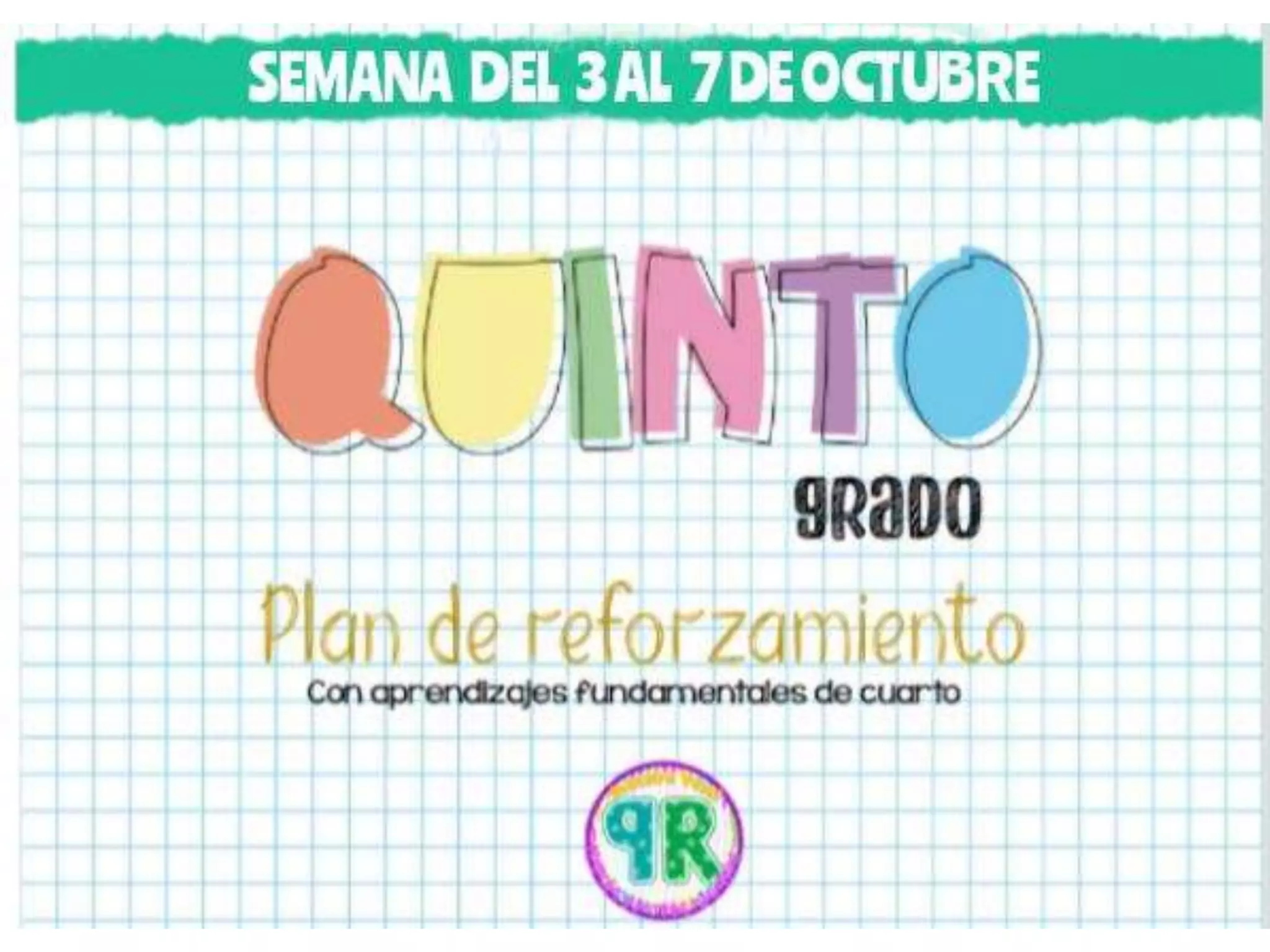 Resumen de actividades escolares de la semana del 3 al 7 de octubre | PPT