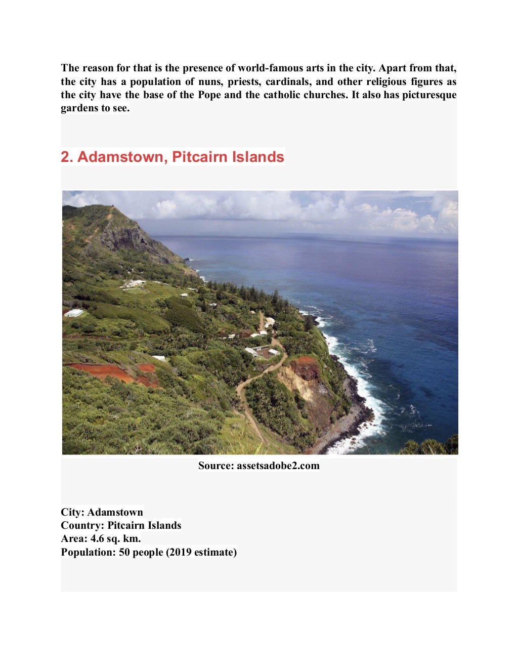 5 smallest city in the world that will amaze you (by area and population)