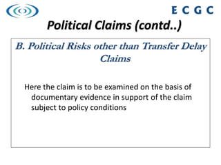 Claims will be considered subject to:
– Compliance with the terms and conditions of the
policy
– Prompt action to minimis...