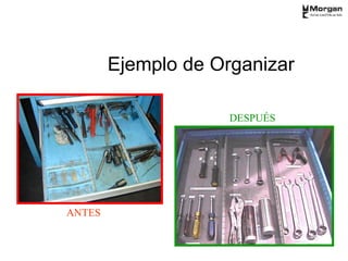 DESPUÉS
Ejemplo de Organizar
ANTES
 