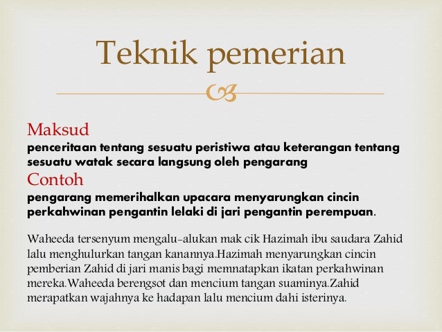 Contoh Dialog Monolog - Rasmi B