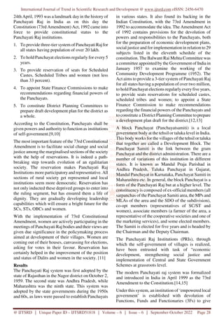 Social Justice in Panchayati Raj in India | PDF