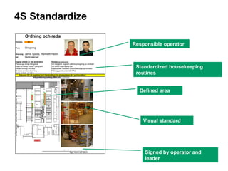 5S Overview for lean manufacturing implementation | PPTX
