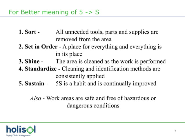 5S implementation workshop | PPTX | Indoor Environmental Quality | Home ...