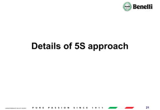 AARI/QSF/MR/004, REV 00, DATE 23/04/2019 21
Details of 5S approach
 