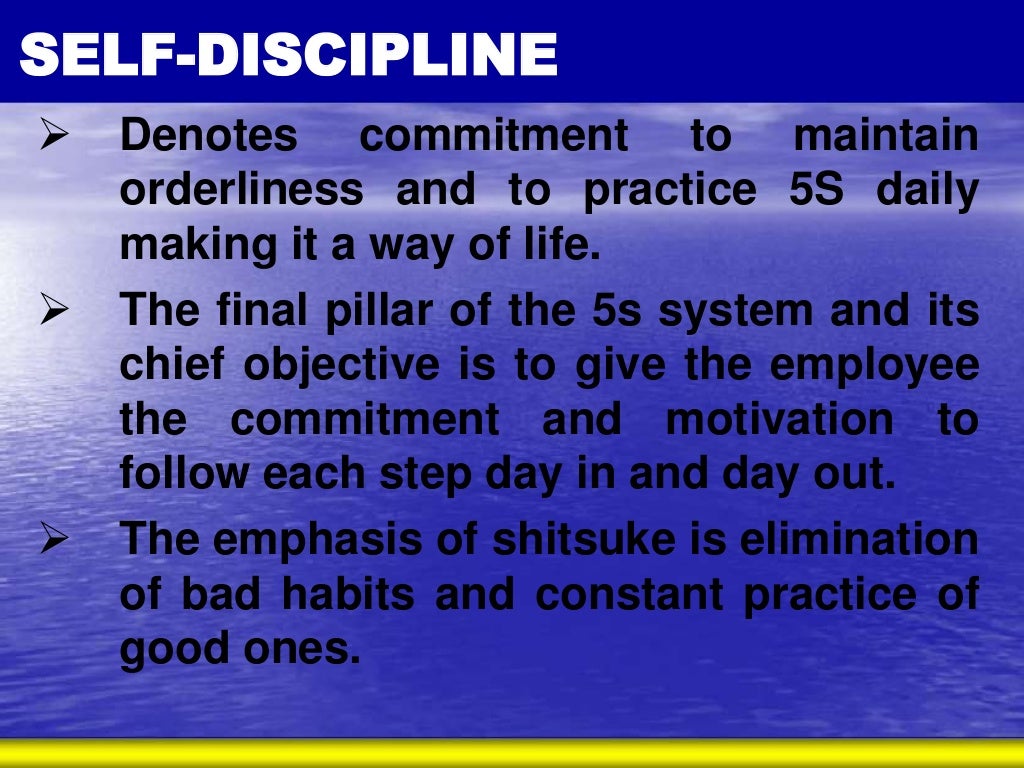 5S The Practice of Good Housekeeping