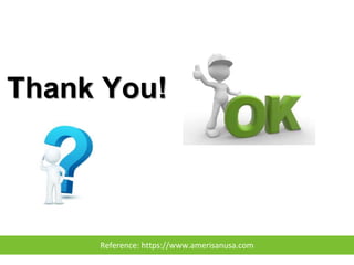 Reference: https://www.amerisanusa.com
Thank You!
 