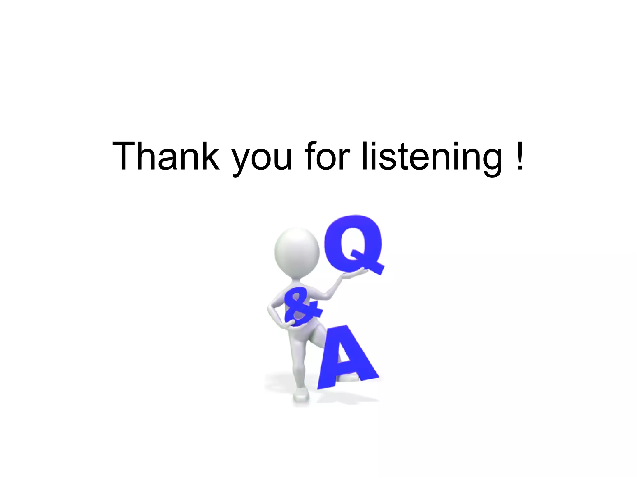 Thank you for listening !
 