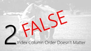 INTELLIGENT DATA SOLUTIONS WWW.PRAGMATICWORKS.COM9
Index Column Order Doesn’t Matter
 
